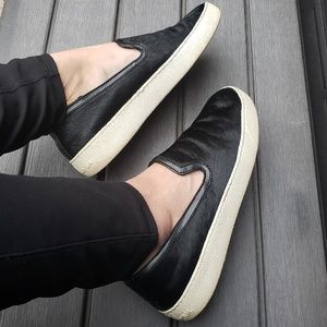 Sam Edelman Black horsehair Round Toe Loafers
